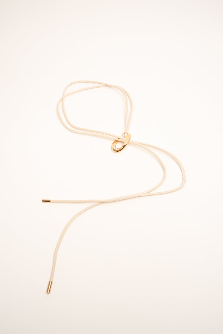 Fusciacca effetto corda beige