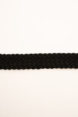 Cintura a fascia intrecciata nera