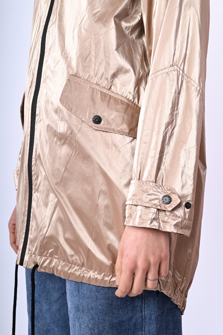 Giacca in nylon metallizzato