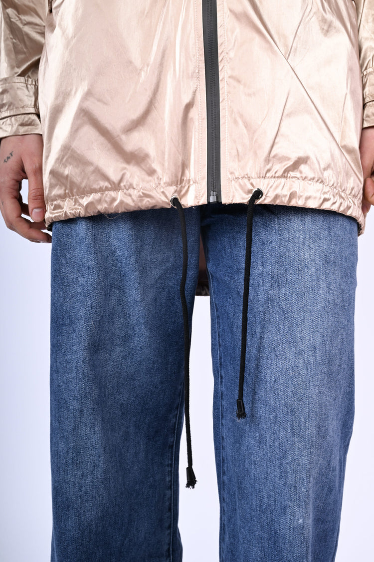 Giacca in nylon metallizzato