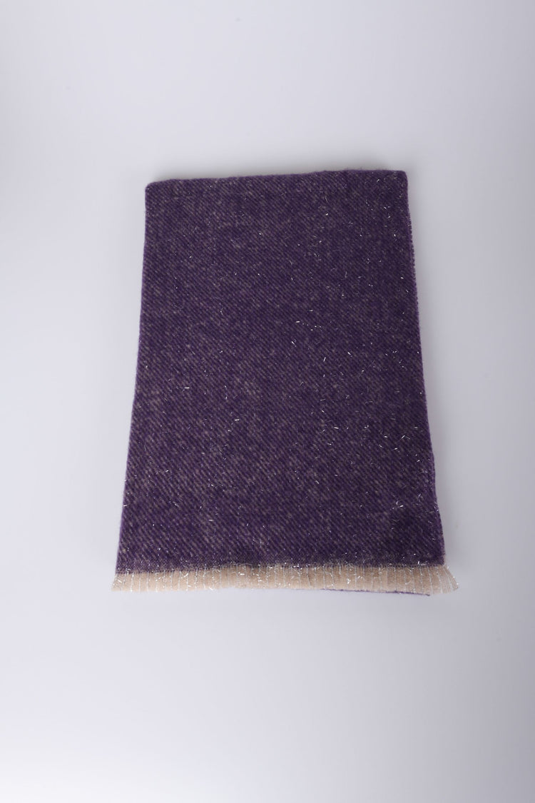 Sciarpa a righe in lurex