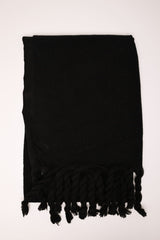 Sciarpa con strass e frange torchon