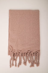Sciarpa con strass e frange torchon