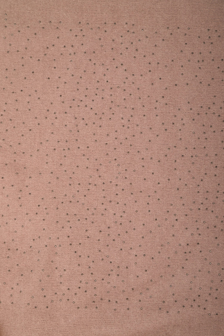 Sciarpa con strass e frange torchon