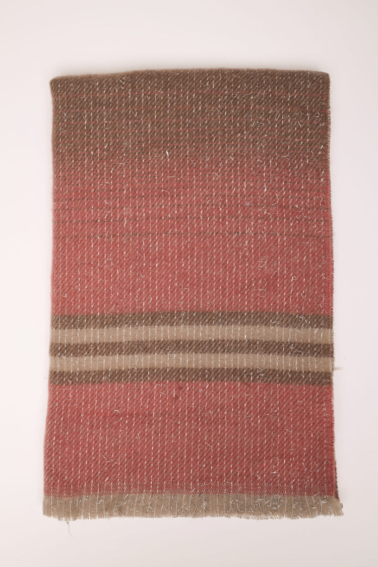 Sciarpa lurex a righe