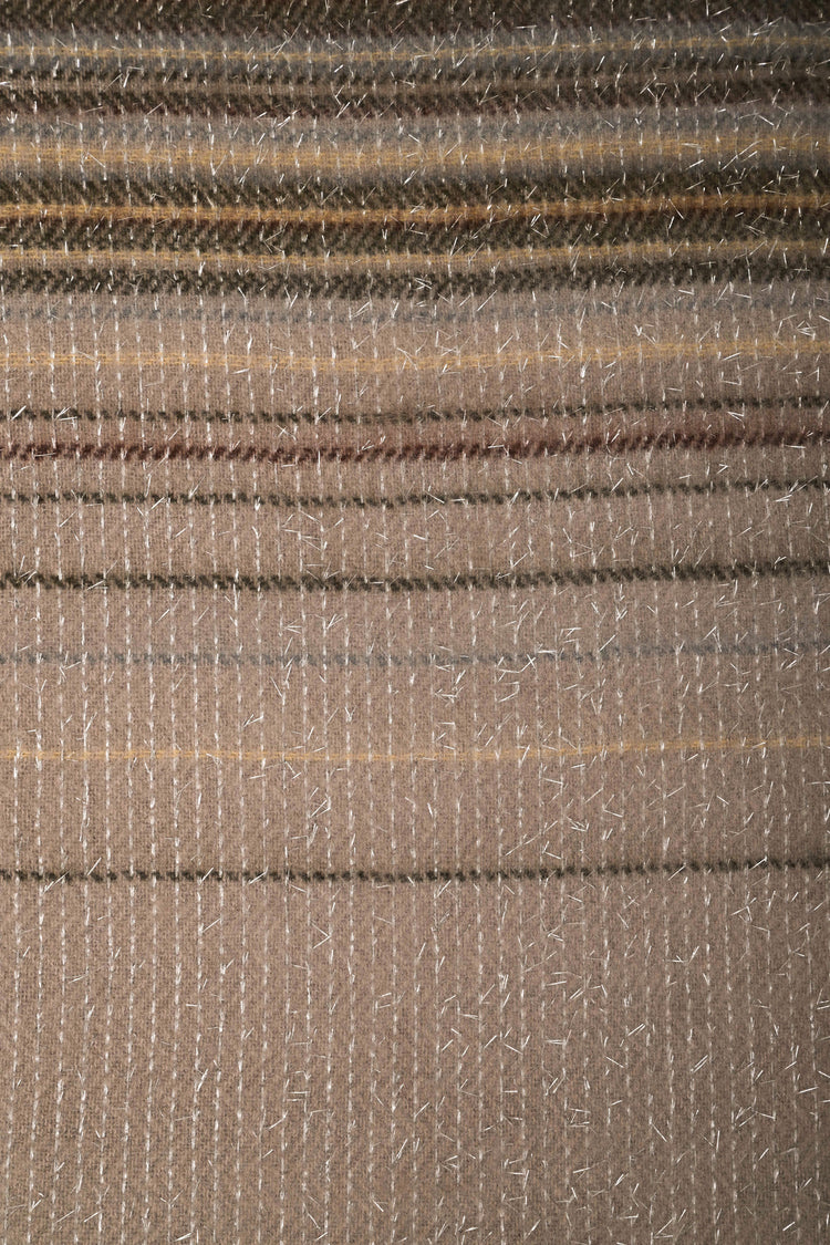 Sciarpa lurex a righe