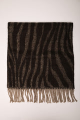 Sciarpa in jacquard animalier