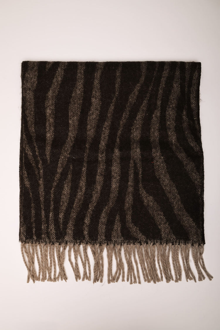 Sciarpa in jacquard animalier