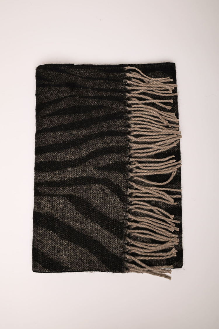 Sciarpa in jacquard animalier