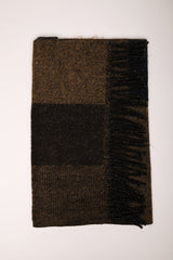 Sciarpa in maglia lurex a quadri