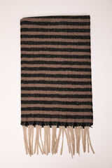 Sciarpa lurex con righe