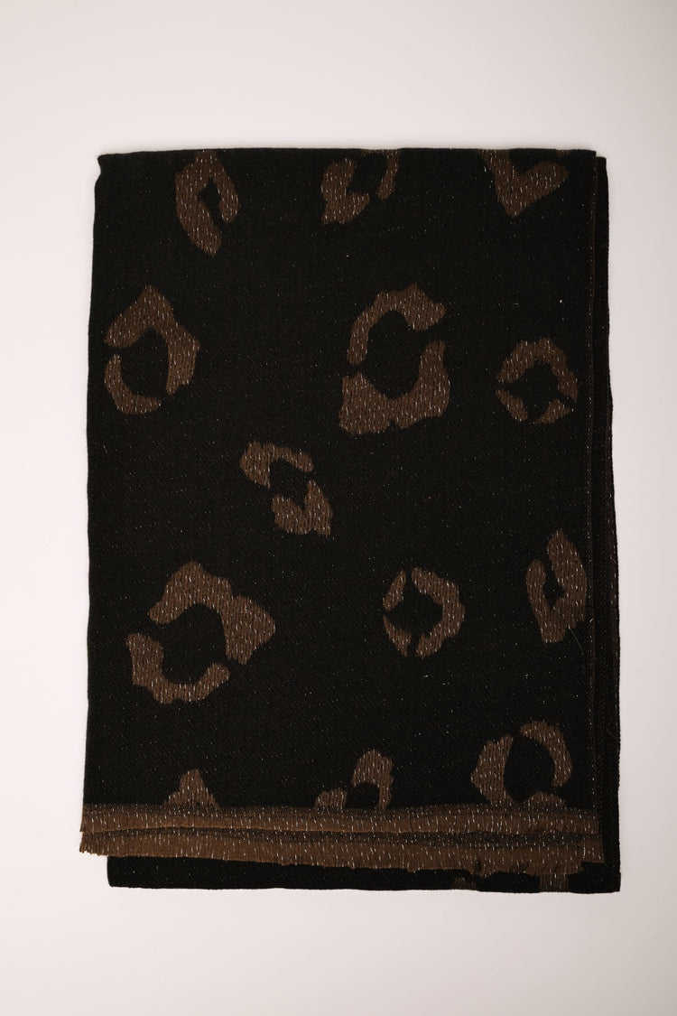Sciarpa animalier lurex