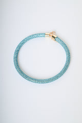 Collana rigida con strass