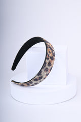 Cerchietto con strass animalier