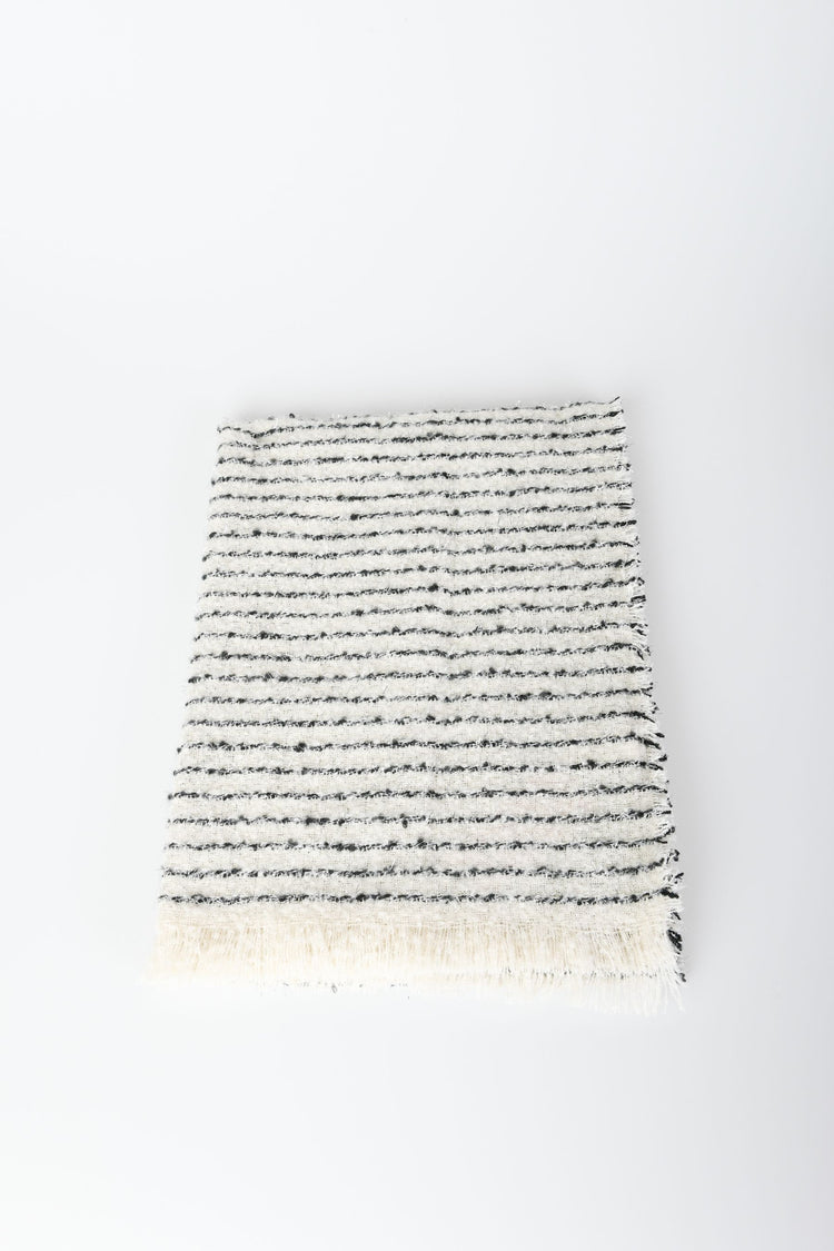 Sciarpa a righe lurex