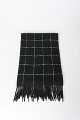 Sciarpa a quadri in lurex