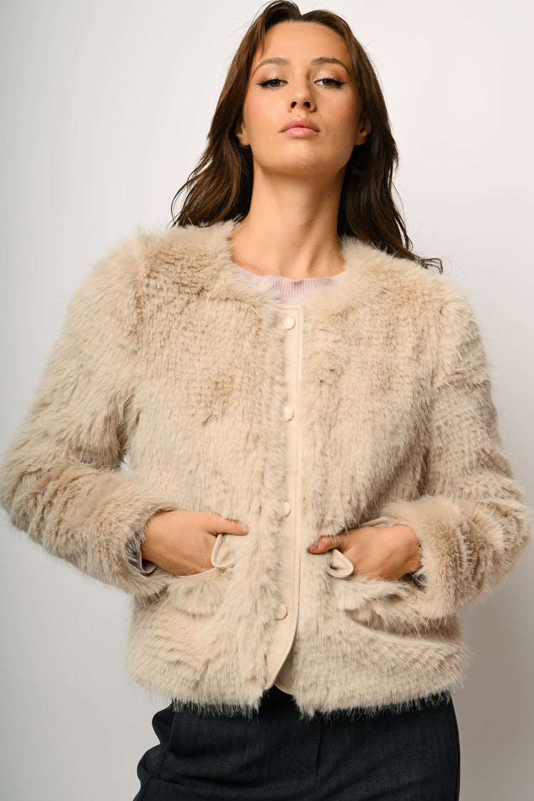 Giacca in faux fur