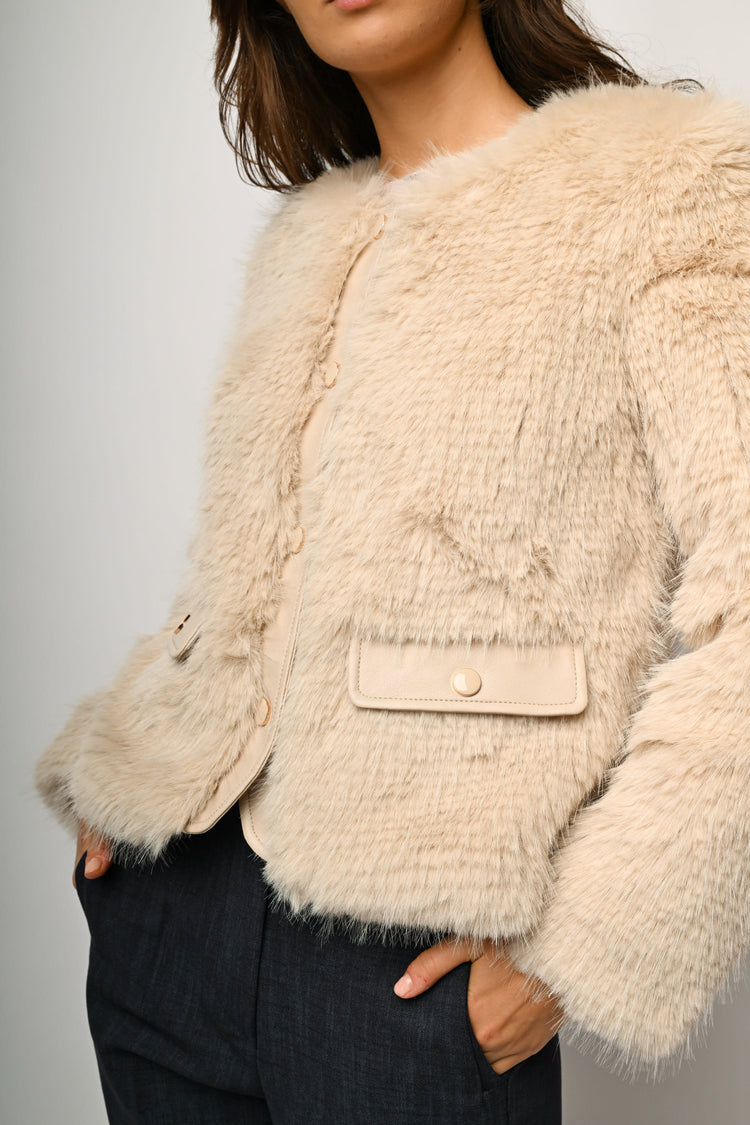 Giacca in faux fur