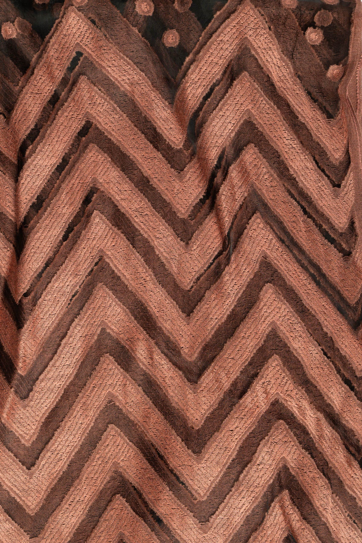 Stola zig zag pois