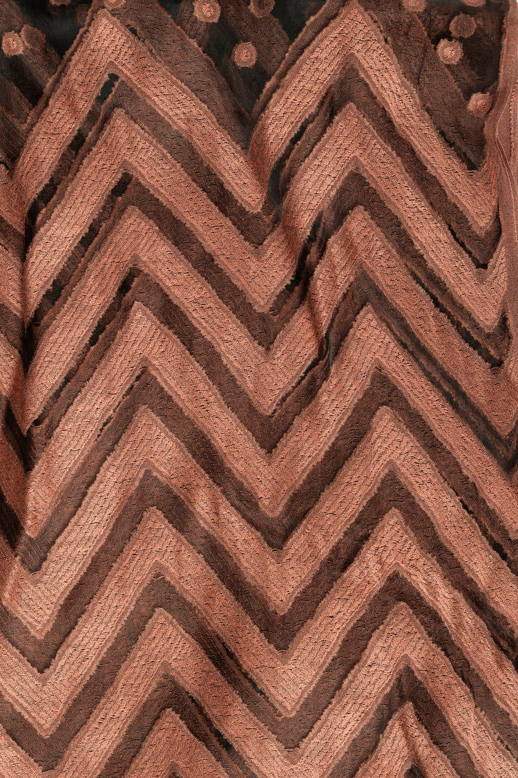 Stola zig zag pois