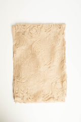Stola in dévoré floreale beige