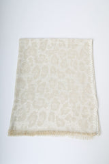 Stola in jacquard animalier lurex