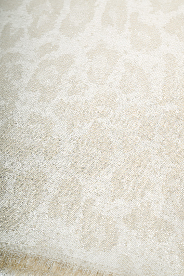 Stola in jacquard animalier lurex