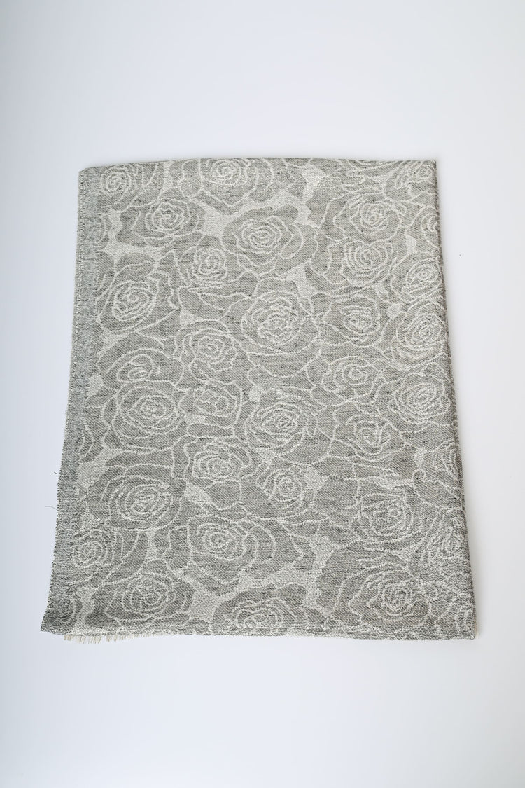 Stola in jacquard floreale
