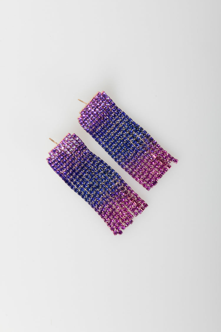 Set di 2 paia di orecchini in strass