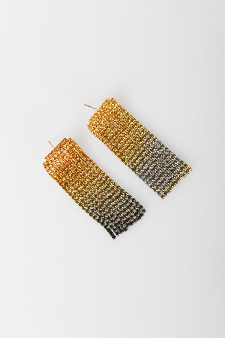 Set di 2 paia di orecchini in strass