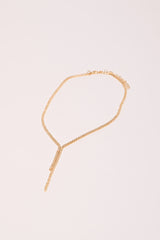 Collana lunga con strass