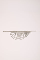 Choker con fili in strass