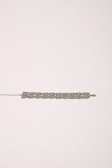 Bracciale ondulato con strass