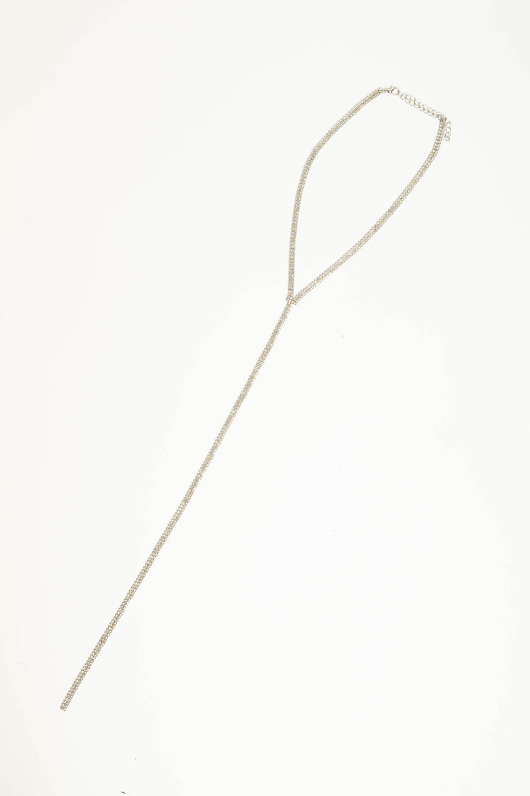 Collana lunga strass