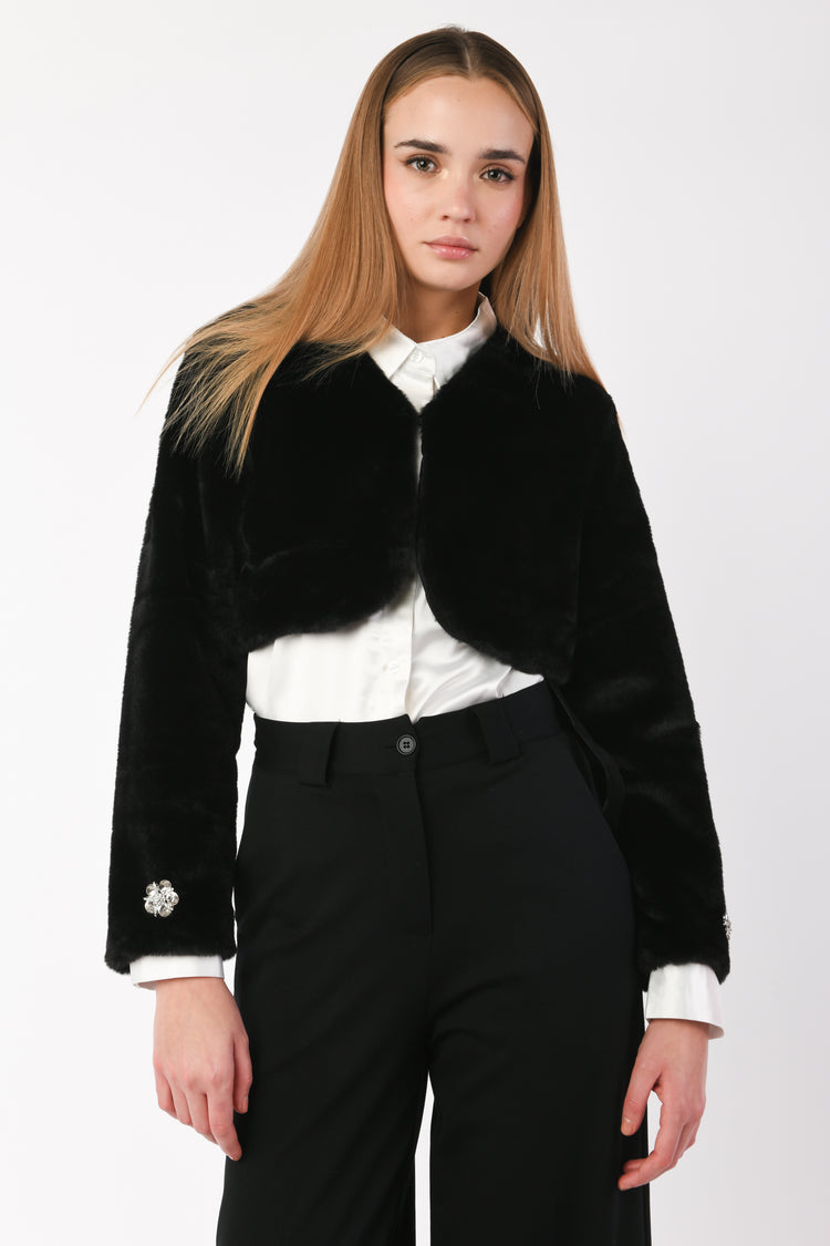 Bolero in faux fur
