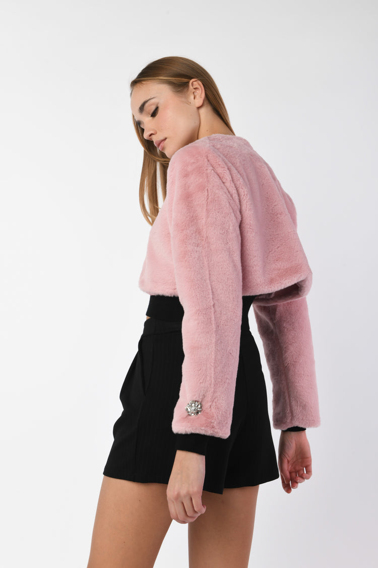 Bolero in faux fur