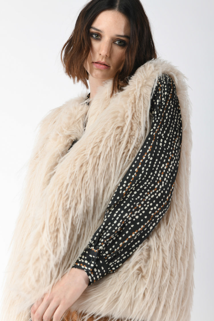 Gilet in faux fur