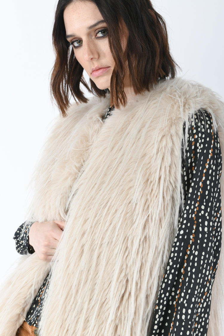 Gilet in faux fur