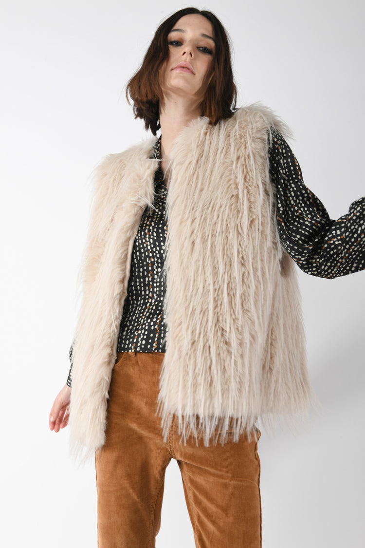 Gilet in faux fur