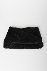 Collo in maglia testurizzata