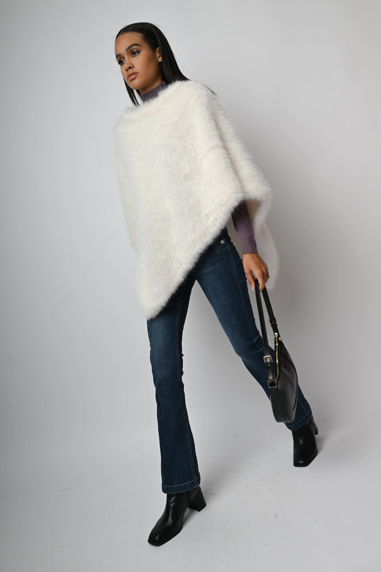 Poncho similpelliccia