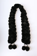 Sciarpa in faux fur a pompon