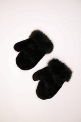 Guanti muffole in faux fur