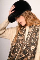 Cappello da baseball in faux fur
