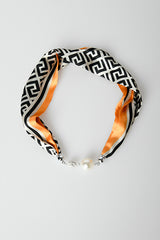 Foulard a stampa geometrica