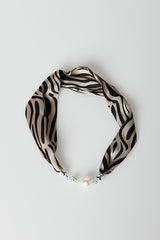 Foulard a stampa zebrata