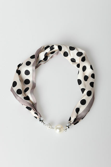 Foulard a stampa pois