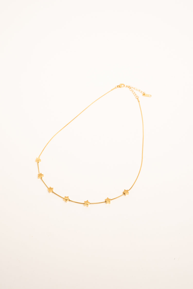 Collana con charms a stelle oro