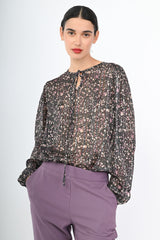 Blusa in georgette a stampa floreale