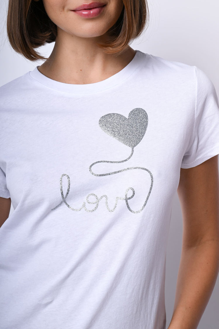 T-shirt Love in cotone